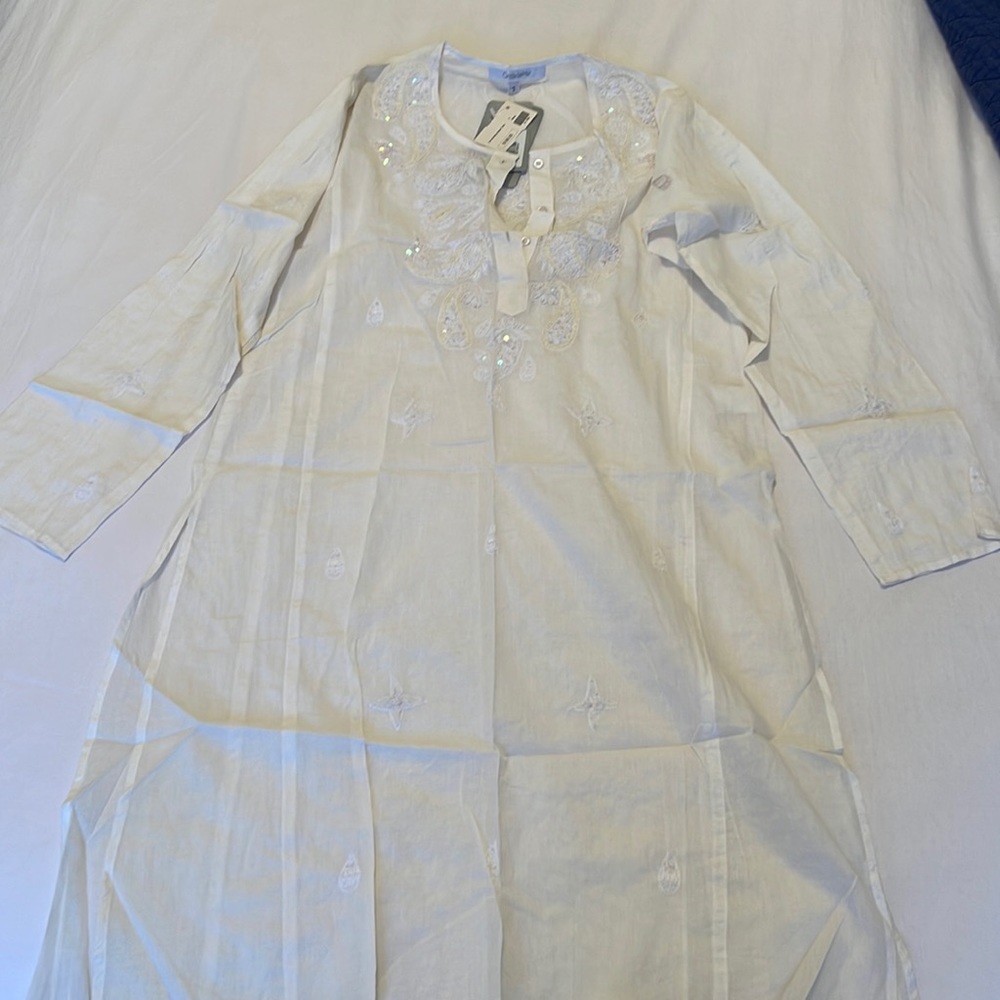 Onda de Mar White Tunic/CoverUp